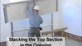 How to Install Garage Door Sections and Tracks [upl. by Marciano]