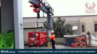 Slewing Jib Crane with Electric Chain Hoist from Phoenix Lifting [upl. by Puto]