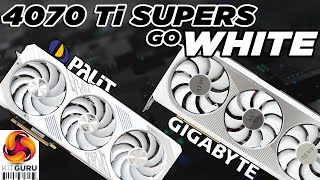 WHITE RTX 4070 Ti SUPERs are here  Gigabyte Aero amp Palit GamingPro [upl. by Fortuna]