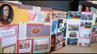 How to Make an American Revolutionary War Mobile Bulletin Board part 1 [upl. by Campy]