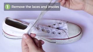 How to Wash Your Sneakers in the Washing Machine [upl. by Sansen]