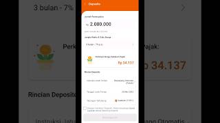 Simulasi Deposito di SeaBank dengan Bunga 7 [upl. by Varuag]