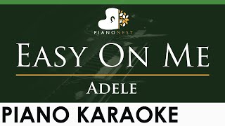 Adele  Easy On Me  LOWER Key Piano Karaoke Instrumental [upl. by Salomi723]