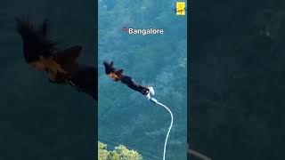 Places To Do Bungy Jumping In India  bungy bungyjumping adventure travelblogger shorts [upl. by Ioved991]