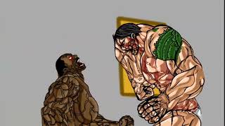 Biscuit Oliva Vs Kaoru Hanayama DC2 version baki bakihanma animation dc2 anime animeanimatio [upl. by Akemahs]