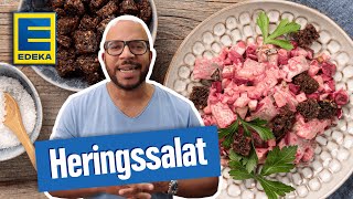 Heringssalat Rezept  Heringssalat mit Roter Beete selber machen [upl. by Hiram]