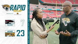 Jaguars Get Back on Track in London  Rapid Recap  Falcons 7 vs Jaguars 23 [upl. by Ohploda]