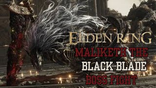 Elden Ring  Maliketh the Black Blade Boss Fight no damage no summons [upl. by Fermin]