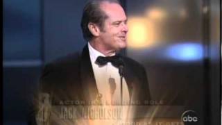 Jack Nicholson winning an Oscar® for quotAs Good as it Getsquot [upl. by Eem826]