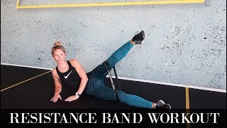 Resistance band workout  Billen amp benen trainen [upl. by Leifer]