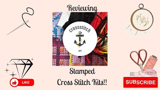 REVIEWING VIP CROSSSTITCH STAMPED CROSS STITCH KITS vipcrossstitch [upl. by Annayt]