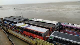 Bangladesh Biggest Ferry Ghat Paturia  Ferry Services Bangladesh  Ferry Ghat Moving [upl. by Kellia]