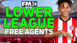 The BEST Lower League FREE AGENTS in FM24 [upl. by Rosmunda]