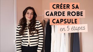 CRÉER SA GARDE ROBE CAPSULE EN 5 ÉTAPES  Lauriane Villa [upl. by Jenesia]