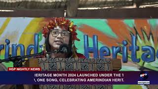 AMERINDIAN HERITAGE MONTH 2024 LAUNCHED UNDER THE THEME [upl. by Garfinkel]