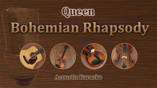 Bohemian Rhapsody  Queen Acoustic Karaoke Piano  string quartet [upl. by Eak]