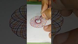 Spirograph drawing art satisfying creativeartidea drawing art artfulideas diy [upl. by Akitahs]