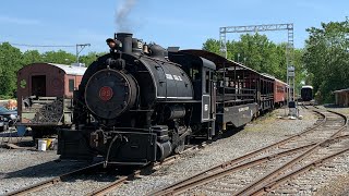 Walkersville Southern Railroad Steam Train with Jeddo Coal Co 85 [upl. by Snave876]