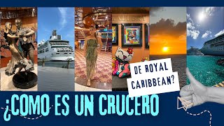 COMO ES UN CRUCERO DE ROYAL CARIBBEAN  RECORRIDO  QUE INCLUYE  BARCO TOUR [upl. by Leruj]