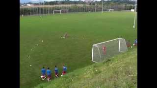 Fussballtraining Torschuss 1  Torschuss  Technik [upl. by Learsiy]