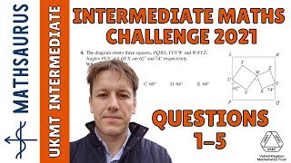 Intermediate Maths Challenge UKMT 2021  Questions 1 2 3 4 5 [upl. by Emelia682]