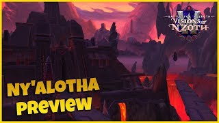 Nyalotha Raid Zone Preview  Work In Progress  WoW Visions of Nzoth Patch 83 [upl. by Enneiviv]