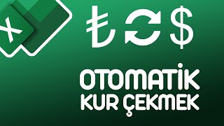 Excelde döviz kurları otomatik olarak nasıl getirilir  Excel Dersleri [upl. by Coriss]