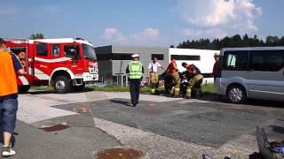 Schwerer Verkehrsunfall auf L117 in Thalgau [upl. by Yenttirb]