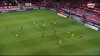 ¡FÚTBOL TOTAL DEL ROJO DE TÉVEZ INDEPENDIENTE 3 BARRACAS CENTRAL 0  Goles del partido [upl. by Laiceps]