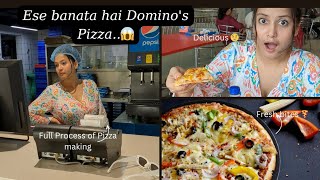 Dominos Pizza Making Process 😱🍕 [upl. by Gard]