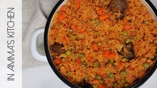 How to COOK the Perfect PARTY JOLLOF RICE with Fried CHICKEN  Tips for best Crowd pleasing Ghana [upl. by Ayeki715]