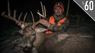 BIG PUBLIC LAND BUCK DOWN Muzzleloader Deer Hunting From a Tree Saddle [upl. by Attenreb]