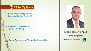 Autodesk Navisworks Manage Lesson 3 File Options [upl. by Akemed138]