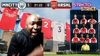 strictostrict Stricto Reacts to CALAFIORI SCREEAAMER Goal Man City 1  1 ARSENAL [upl. by Larry]