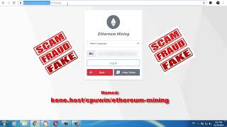 Ethereum Mining ScamFraud site [upl. by Ertsevlis]