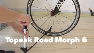 Topeak Road Morph G Bike Pump with Gauge Unboxing and Testing [upl. by Lymann]