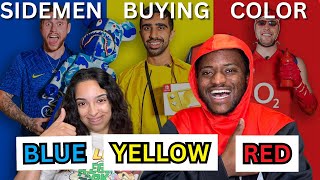 SIDEMEN BUYING ONE COLOUR FOR 24 HOURS  RAE amp JAE [upl. by Leimad]