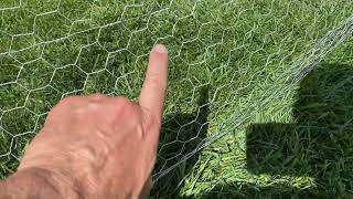 Setting Up Poultry Chicken Wire Fencing for Garden [upl. by Cran6]