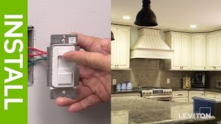 How to Install a SureSlide 6674 Dimmer and a IllumaTech IPL06 Dimmer  Leviton [upl. by Goldy]