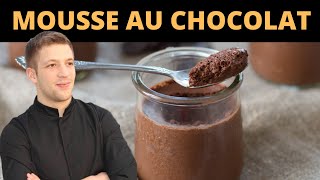 MOUSSE AU CHOCOLAT extra légère  2 astuces [upl. by Aneetsirk]