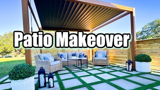 EXTREME PATIO TRANSFORMATION  BACKYARD MAKEOVER [upl. by Hayikaz]