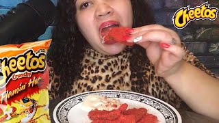 ASMR HOT CHEETO PICKLES  CRUNCHY EATING SOUNDS [upl. by Ayanaj]