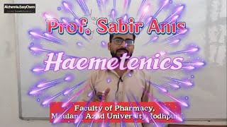 Haematinics D Pharm 1st year Pharmaceutical chemistry chemistry pharmacy Video01 [upl. by Aicila]