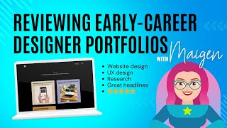 EarlyCareer Designer Portfolio Review  Meg Shoemaker [upl. by Raama]