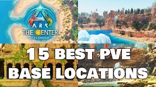 15 Best PVE Base Locations The CENTER Map  Ark Survival Ascended [upl. by Akemak]