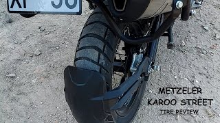 Benelli TRK 502 X  Metzeler Karoo Street Tire Review [upl. by Raffarty]