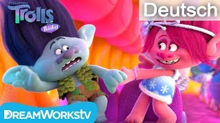 LIEBESZUGCLIP  TROLLS  FEIERN MIT DEN TROLLS DreamWorksTVDeutsch [upl. by Ahseikan519]