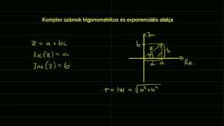 Komplex számok trigonometrikus és exponenciális alakja [upl. by Winifred341]