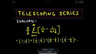 Telescoping Series  Finding the Sum Example 1 [upl. by Saimon]