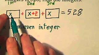 Finding Integers That Are Consecutive Consecutive Even or Consecutive OddWMV [upl. by Anagnos]